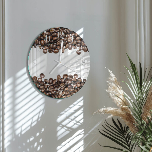 Horloge ronde Café en grains