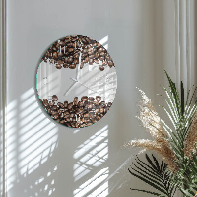 Horloge ronde Café en grains