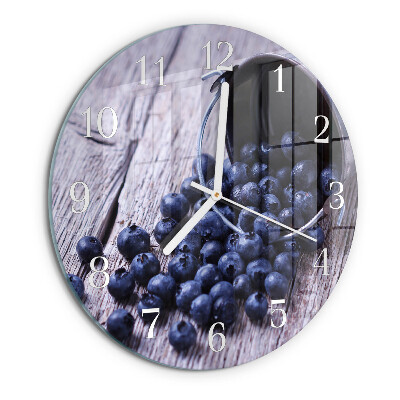 Horloge ronde myrtilles