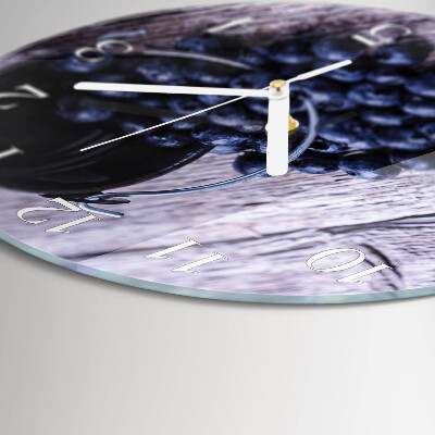 Horloge ronde myrtilles