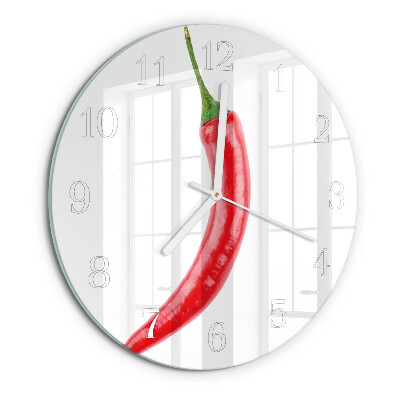 Horloge ronde piment