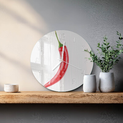 Horloge ronde piment