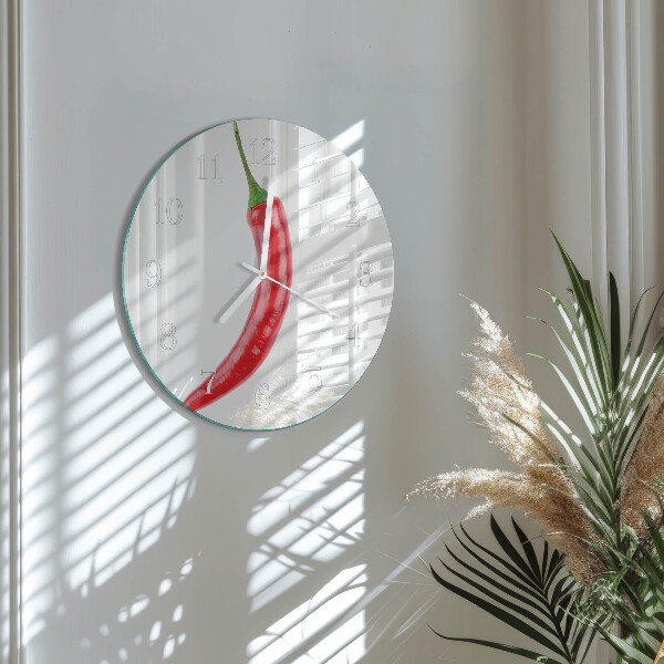 Horloge ronde piment