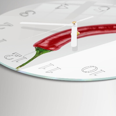Horloge ronde piment