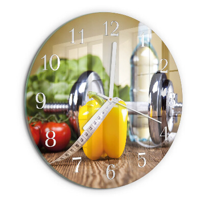 Horloge ronde Poivre