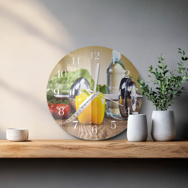 Horloge ronde Poivre