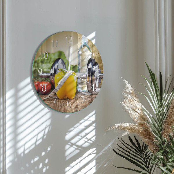 Horloge ronde Poivre