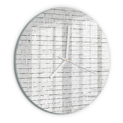 Horloge ronde Mur de briques