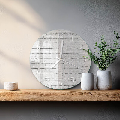Horloge ronde Mur de briques