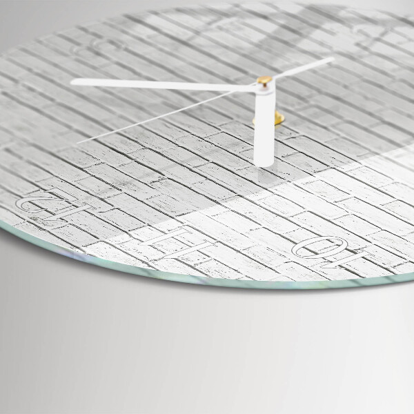 Horloge ronde Mur de briques