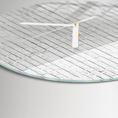 Horloge ronde Mur de briques