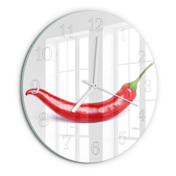 Horloge ronde piment