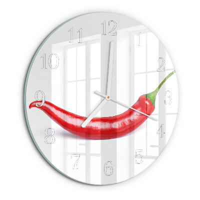 Horloge ronde piment
