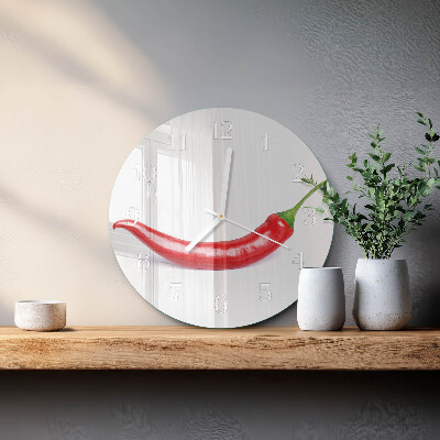 Horloge ronde piment