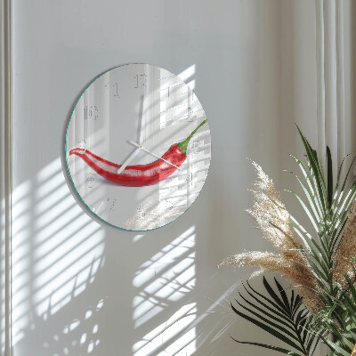 Horloge ronde piment