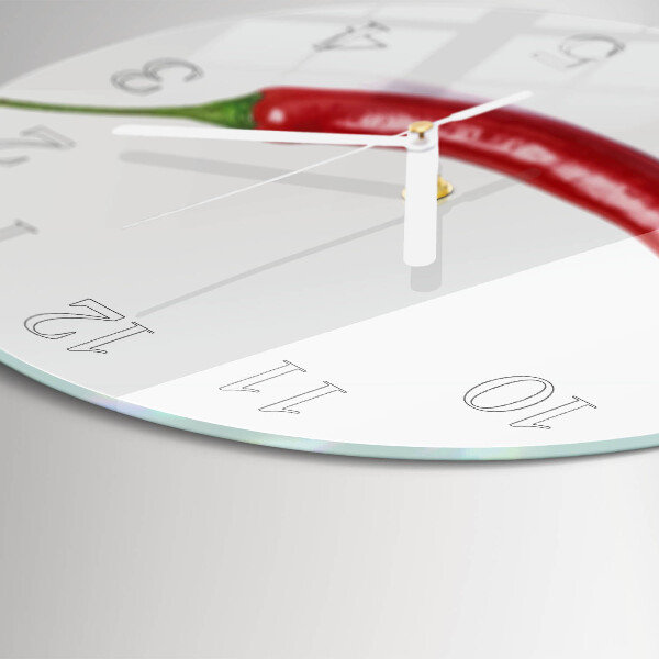 Horloge ronde piment
