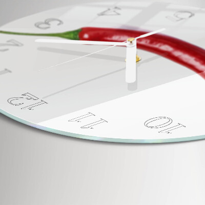 Horloge ronde piment