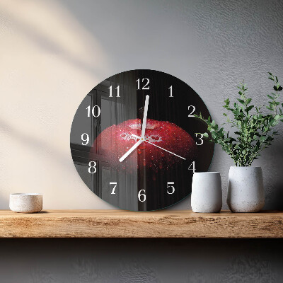 Horloge ronde Pomme
