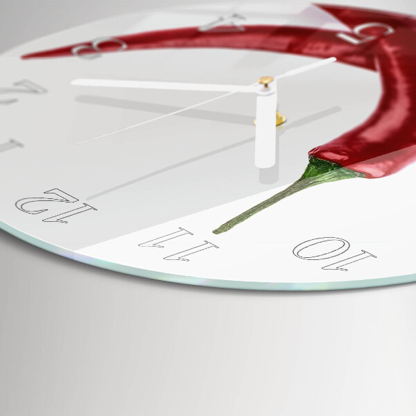 Horloge ronde piments
