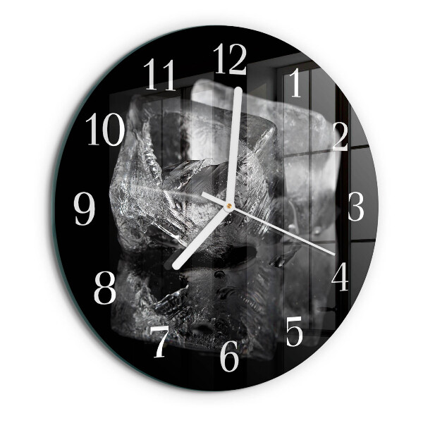 Horloge ronde Glaçons