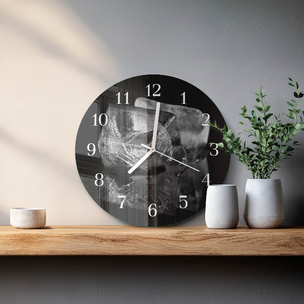 Horloge ronde Glaçons