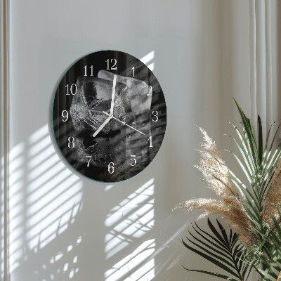 Horloge ronde Glaçons