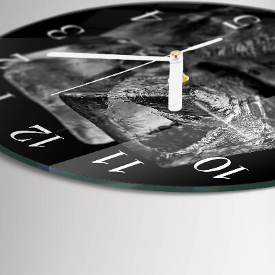 Horloge ronde Glaçons