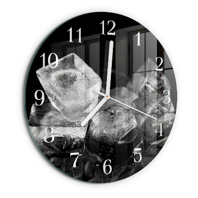 Horloge ronde Glaçons