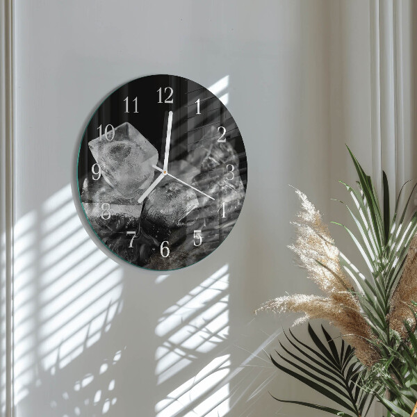 Horloge ronde Glaçons