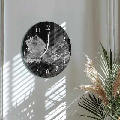 Horloge ronde Glaçons