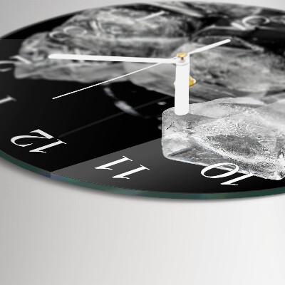 Horloge ronde Glaçons