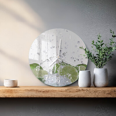Horloge ronde Carbonate de calcium