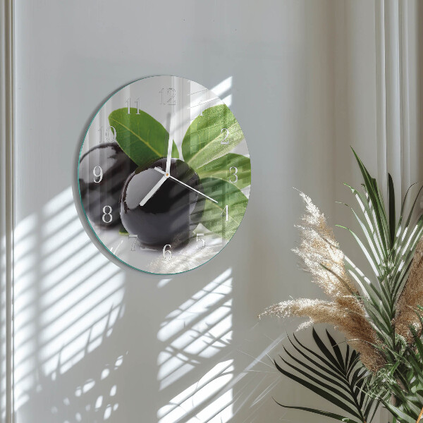Horloge ronde Olives