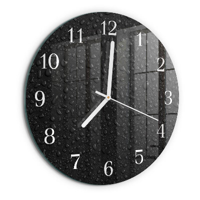 Horloge ronde Gouttes d'eau