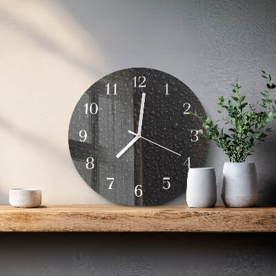 Horloge ronde Gouttes d'eau