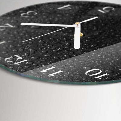 Horloge ronde Gouttes d'eau