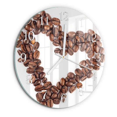 Horloge ronde Café en grains
