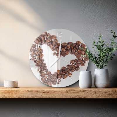 Horloge ronde Café en grains