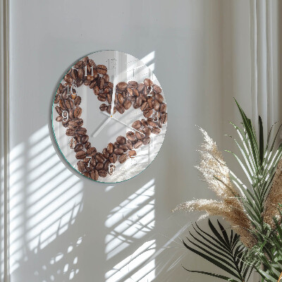 Horloge ronde Café en grains