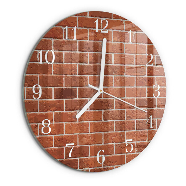 Horloge ronde Mur de briques