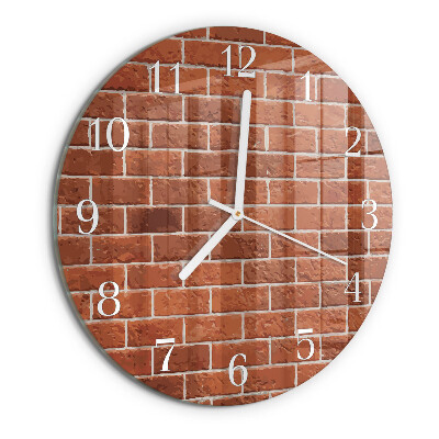 Horloge ronde Mur de briques