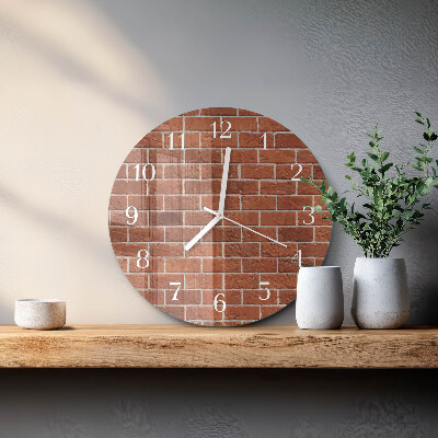 Horloge ronde Mur de briques