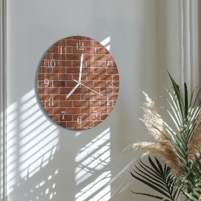 Horloge ronde Mur de briques