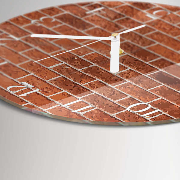 Horloge ronde Mur de briques