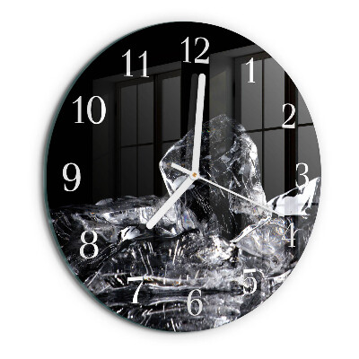 Horloge ronde Glaçons