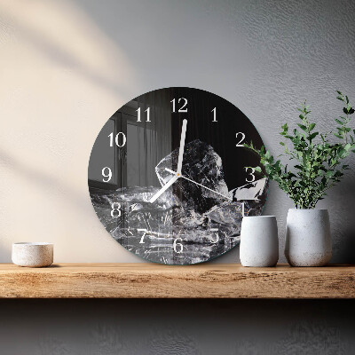 Horloge ronde Glaçons