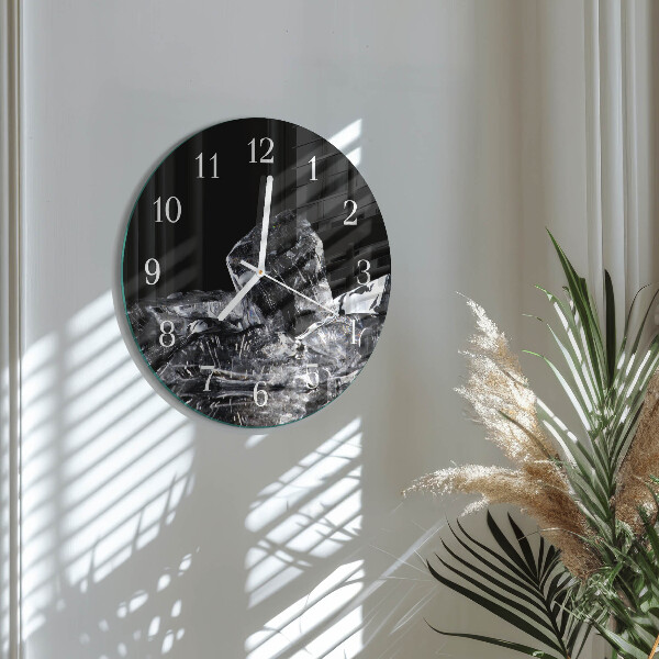 Horloge ronde Glaçons