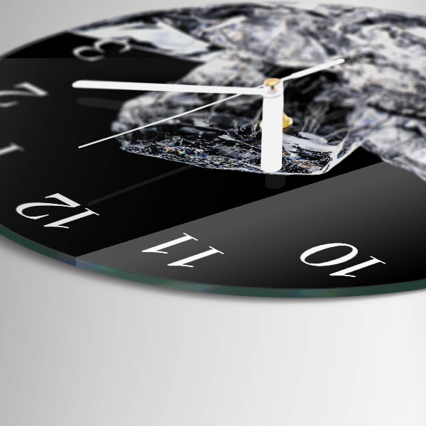 Horloge ronde Glaçons