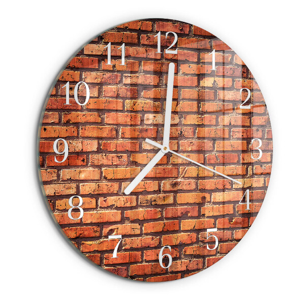 Horloge ronde Mur de briques