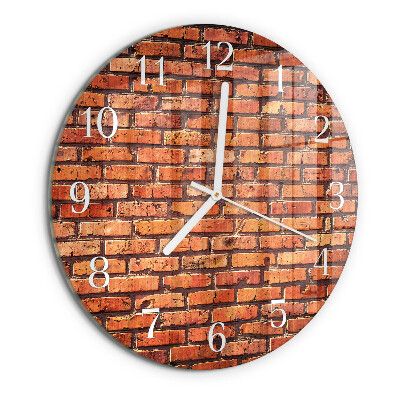 Horloge ronde Mur de briques
